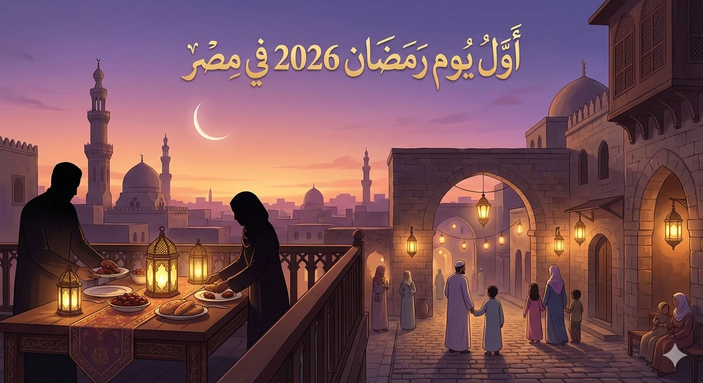 image about أول أيام شهر رمضان فى مصر 2026