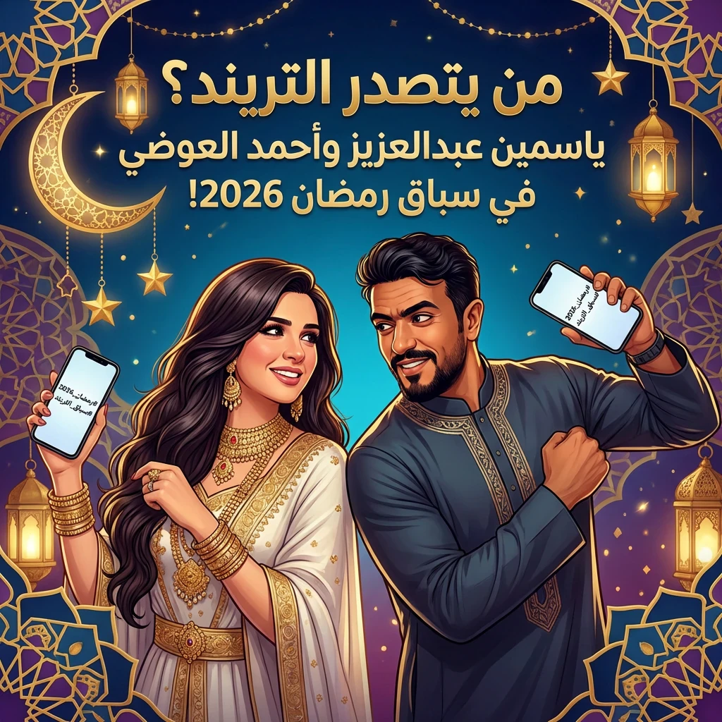 image about ياسمين عبد العزيز وأحمد العوضي.. من يتصدر