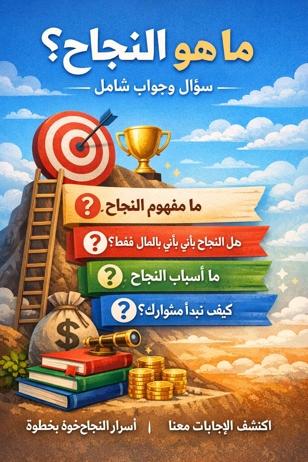 image about النجاح خطوة بخطوة / سؤال وجواب شامل للمبتدئين