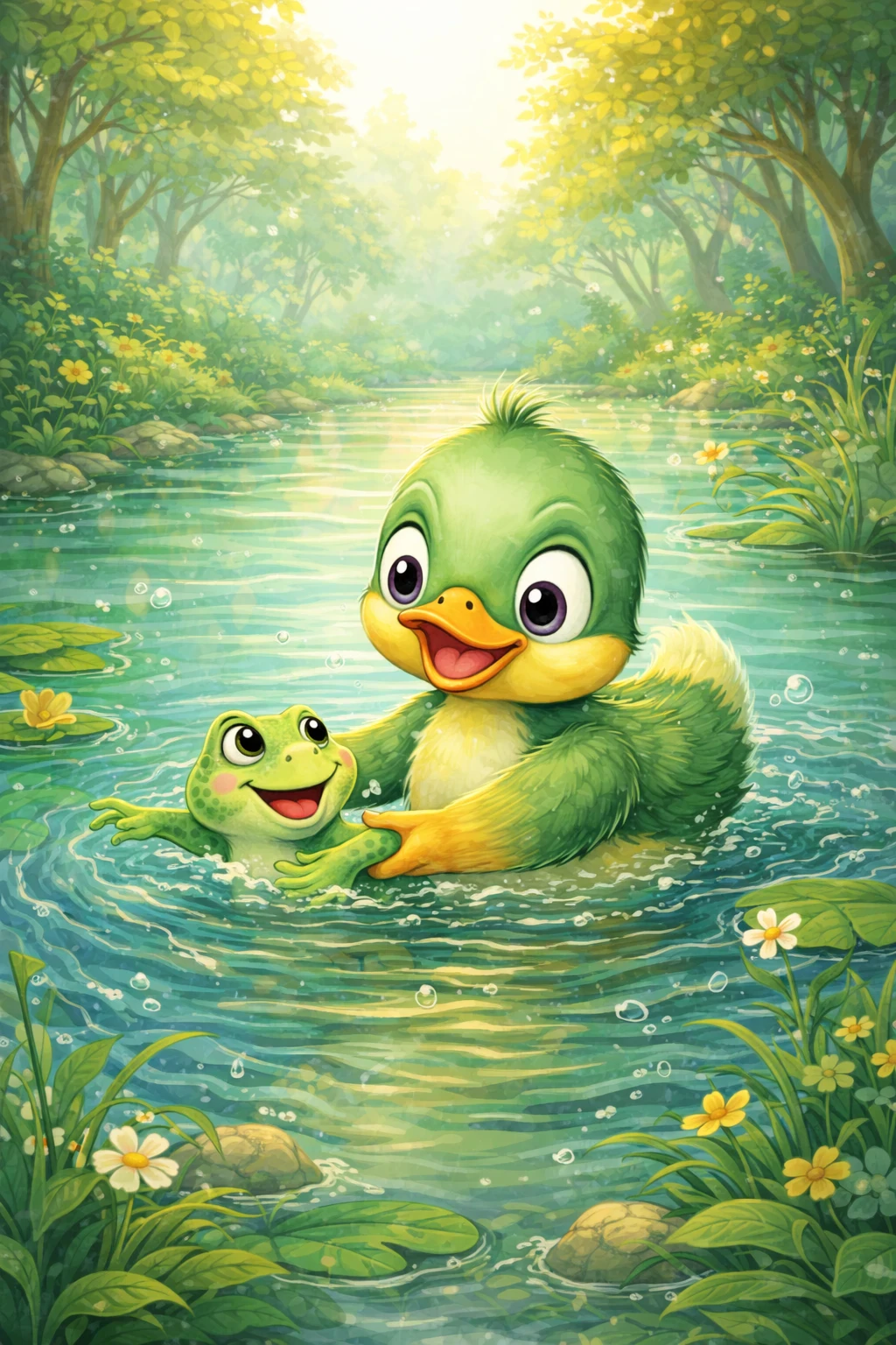 image about البطة ليلى والجسر المكسور