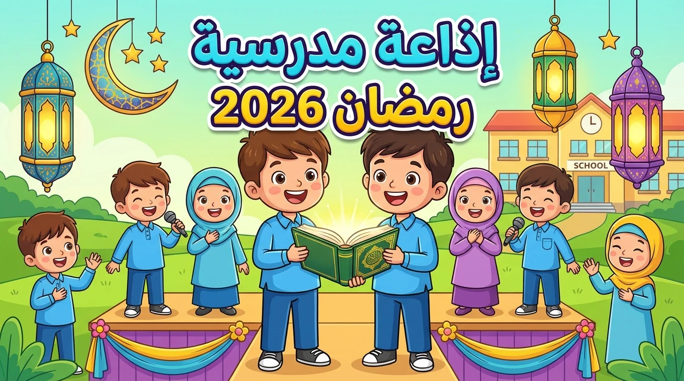 image about إذاعة مدرسية كاملة عن رمضان 2026 بفقرات جاهزة ومميزة