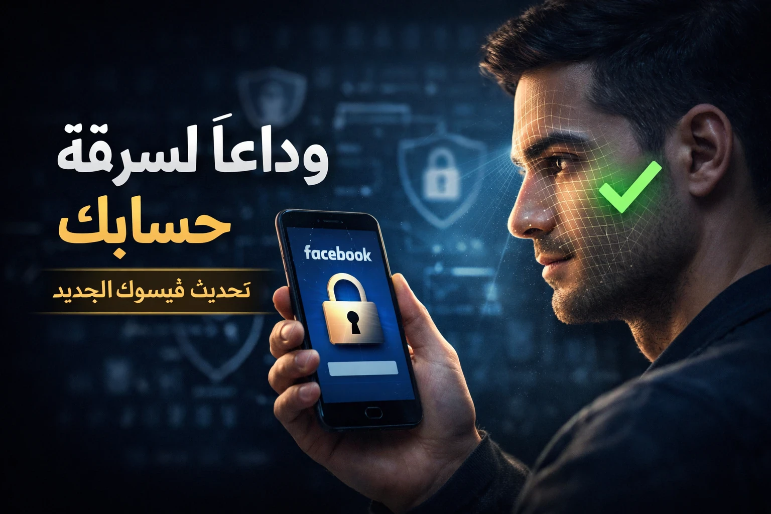 image about : 🔐 وداعًا لسرقة حسابك على فيسبوك بعد التحديث الجديد: حماية نهائية بتأكيد الوجه