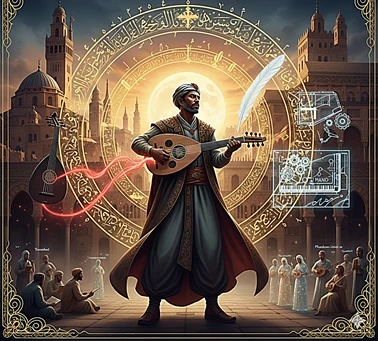 image about قيثارة الروح وسفير الحضارة: زرياب ومخاض النهضة الموسيقية