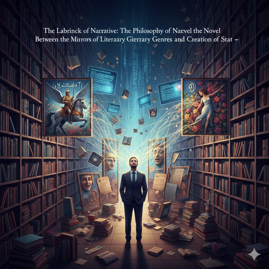 image about متاهة السرد: فلسفة الرواية بين مرايا الأجناس الأدبية وإبداع الذات