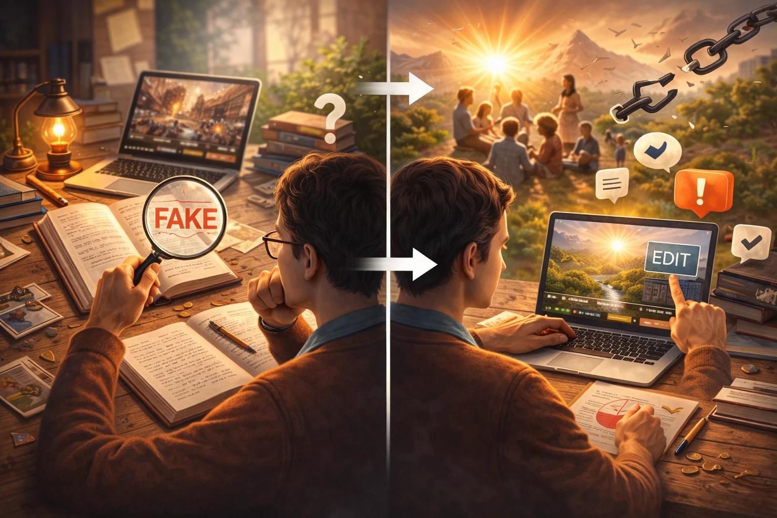 image about الصدق في زمن الصورة: هل ما زالت الحقيقة قيمة أخلاقية؟