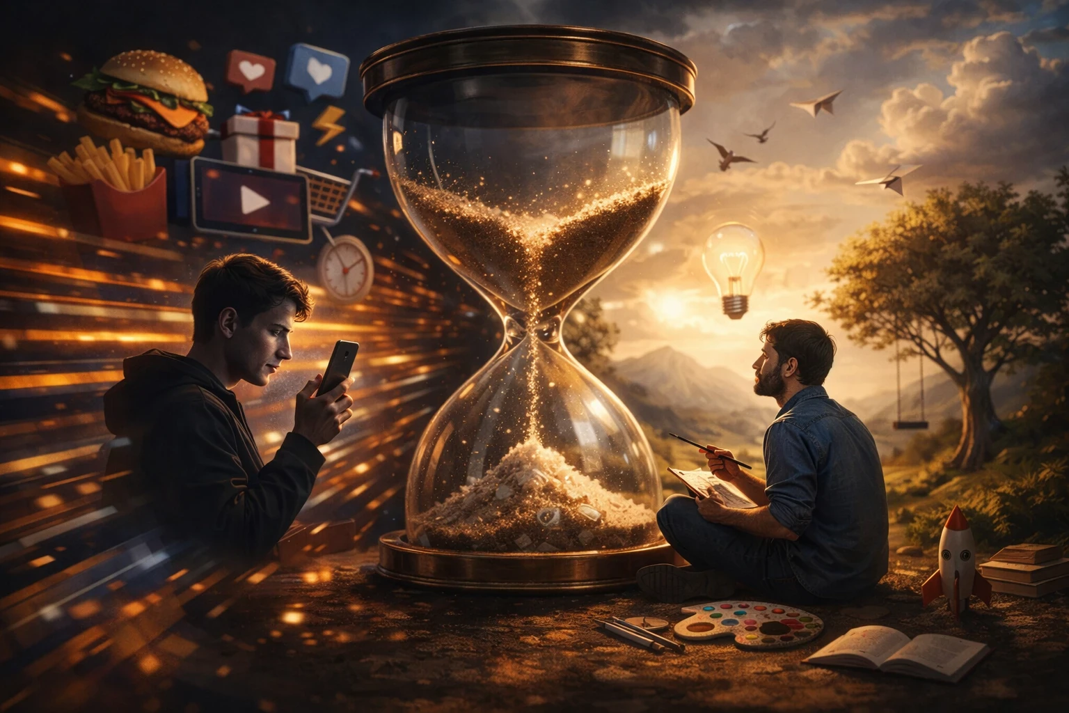 image about الإشباع الفوري وتأثيره على الصبر والإبداع: كيف يحوّل عالم السرعة لحظاتنا… ويغير جوهر إبداعنا؟