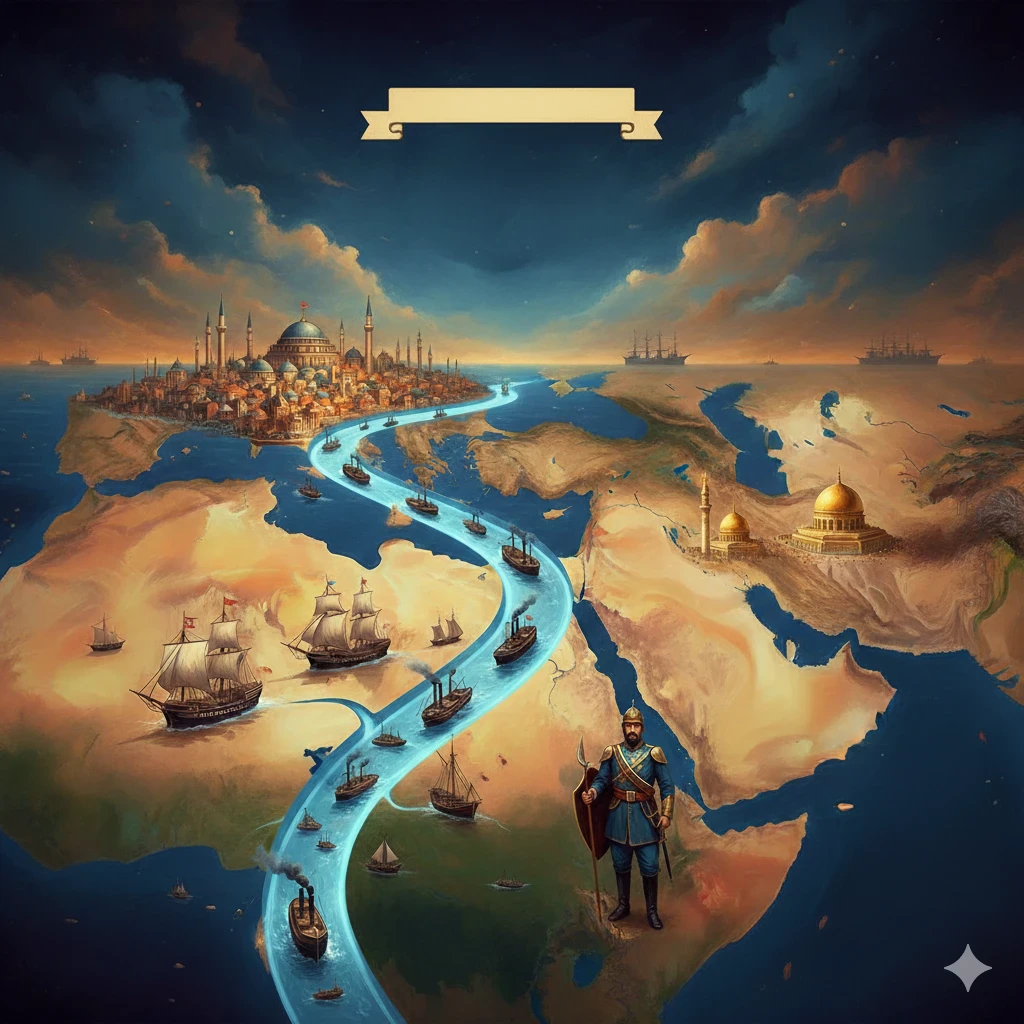 image about شريان الإمبراطورية: قناة السويس وأثرها في الجغرافيا السياسية للدولة العثمانية (1869-1908م)