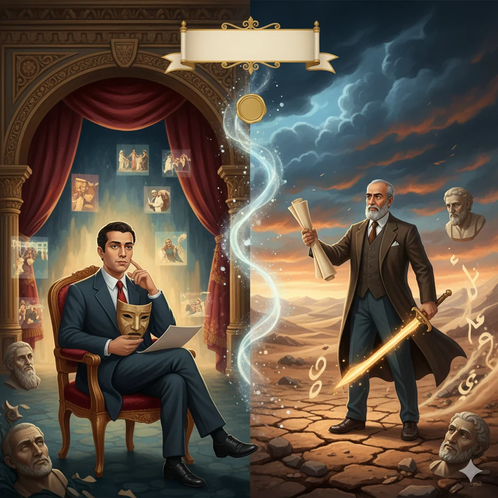 image about رائد المسرح في حضرة القوافي: توفيق الحكيم وشيجة الحب الموءود والمعارك المؤجلة