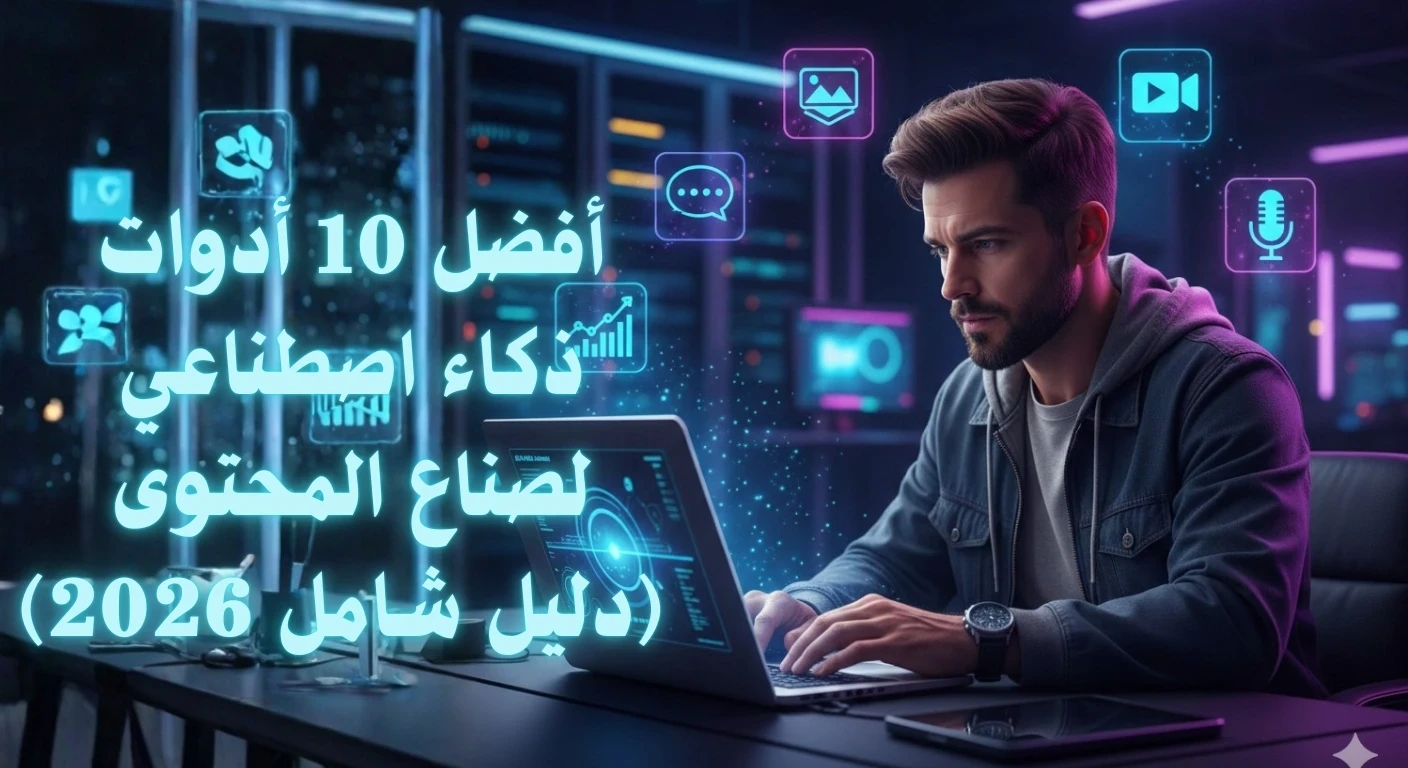 image about أفضل 10 أدوات ذكاء اصطناعي لصناع المحتوى (دليل شامل 2026)