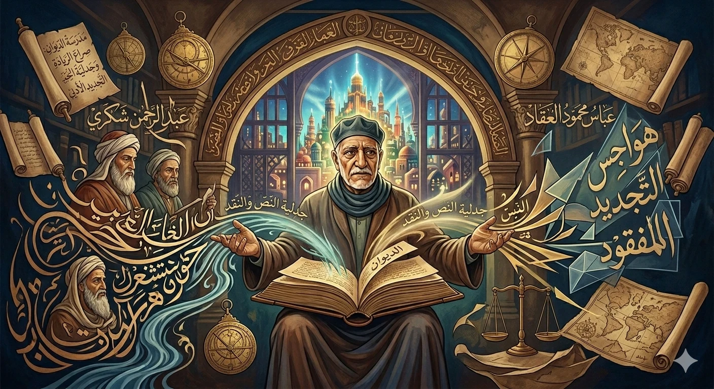 image about شعرية العقاد: جدلية النص والنقد وهواجس التجديد المفقود