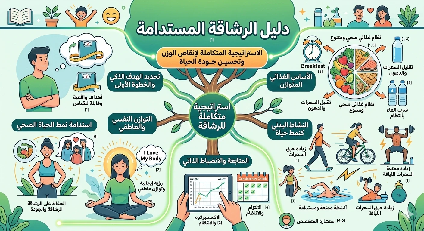 image about دليل الرشاقة المستدامة: الاستراتيجية المتكاملة لإنقاص الوزن وتحسين جودة الحياة