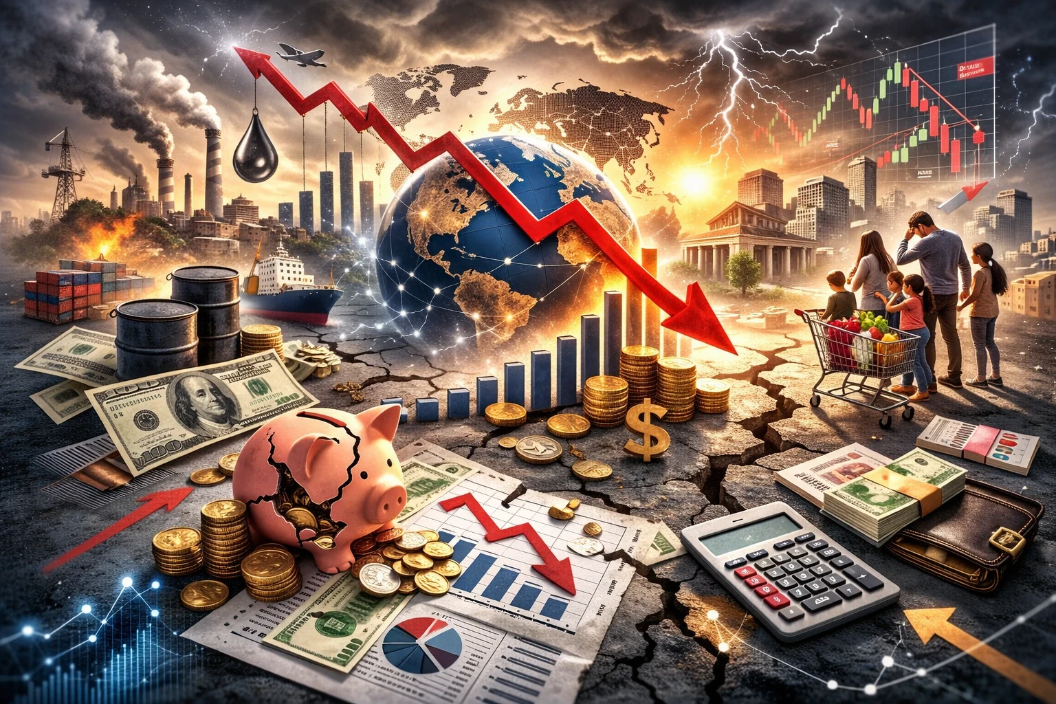 image about بين التضخم والديون: ملامح الانهيار الاقتصادي المحتمل