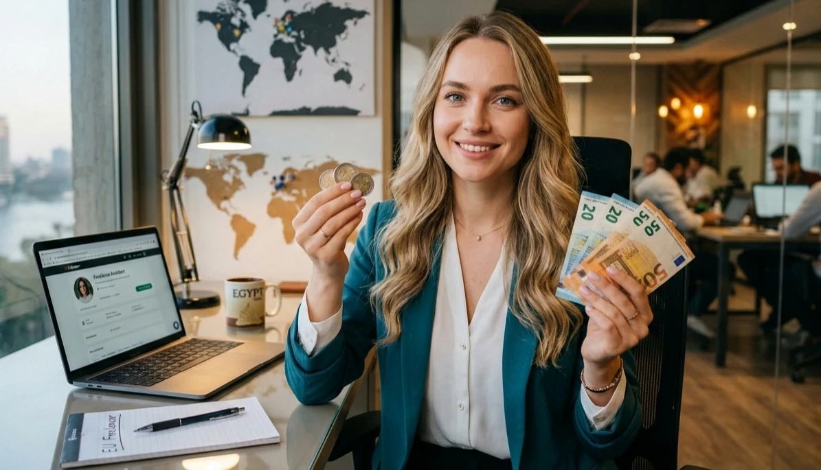 image about ازاي تربح بعمله اليورو (€) اونلاين داخل دوله مصر بطريقه سهله نوعا معا