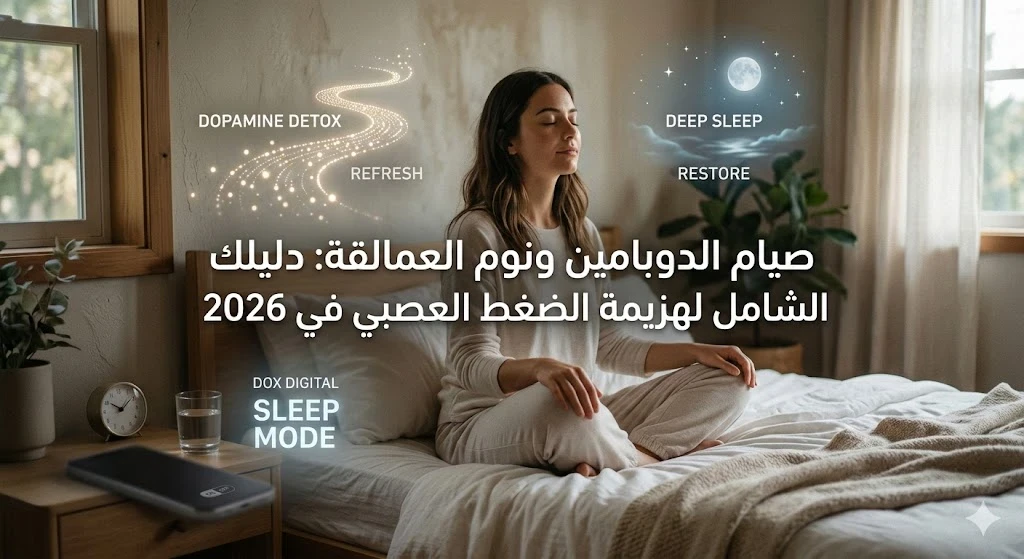 image about صيام الدوبامين ونوم العمالقة: دليلك الشامل لهزيمة الضغط العصبي في 2026