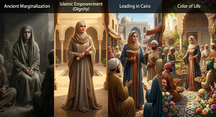 image about وضع المرأة عبر العصور، وكيف أعاد الإسلام كرامتها