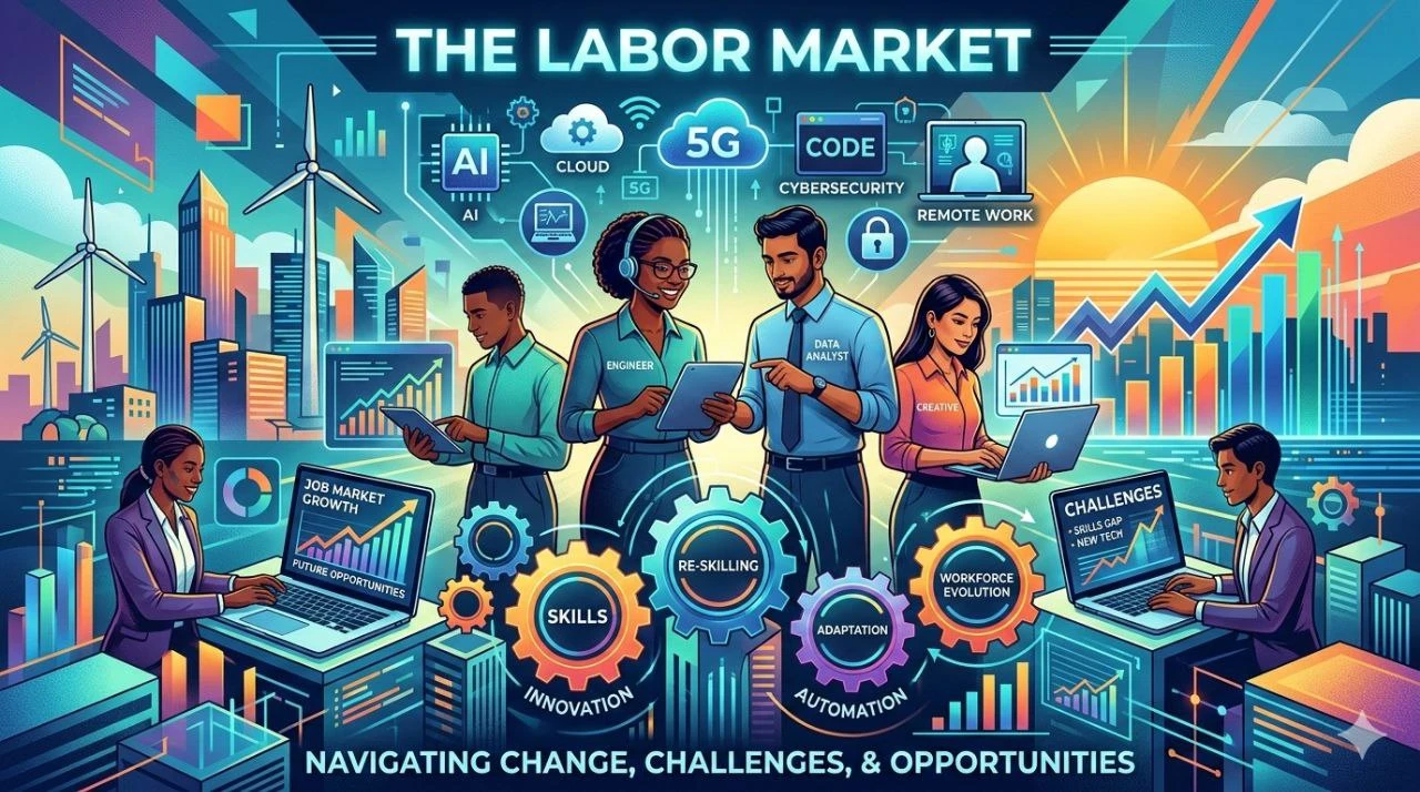 image about سوق العمل في عصر التحوّلات الكبرى: تحديات الحاضر وفرص المستقبل