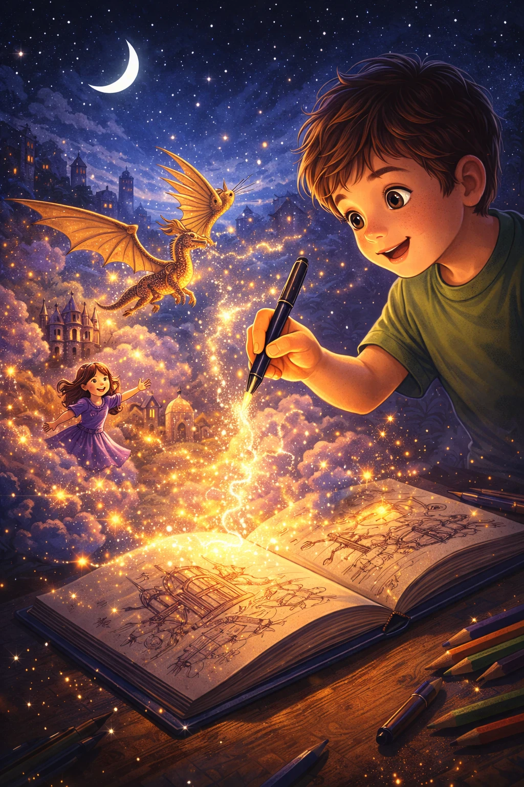 image about قصة القلم السحري | من أجمل قصص أطفال قبل النوم الهادفة