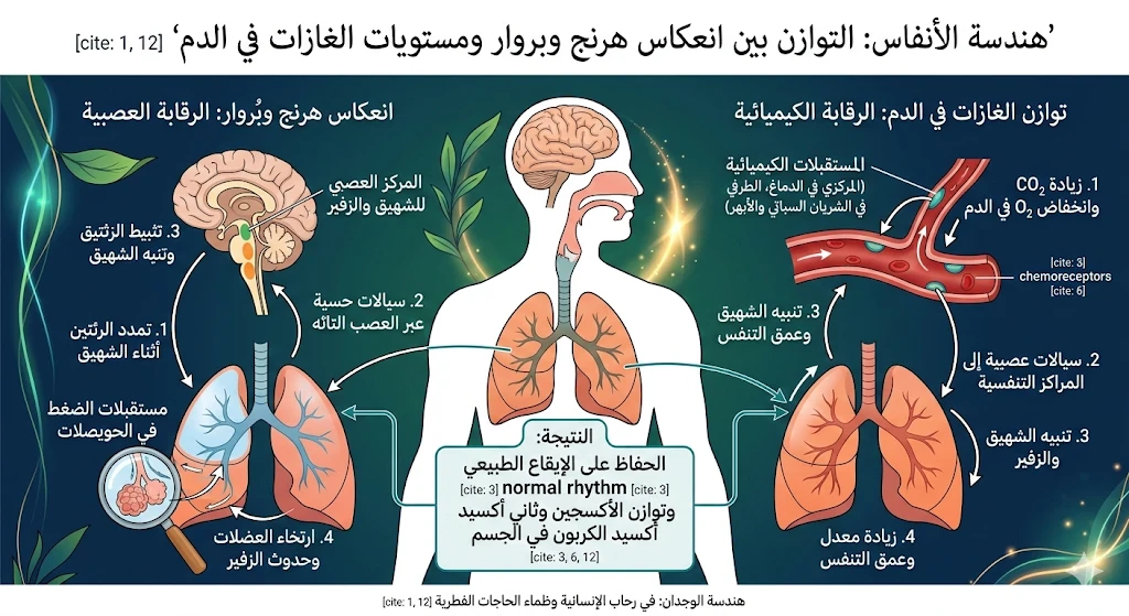 image about هندسة الأنفاس: التوازن العصبي والكيميائي في تنظيم الحركات التنفسية