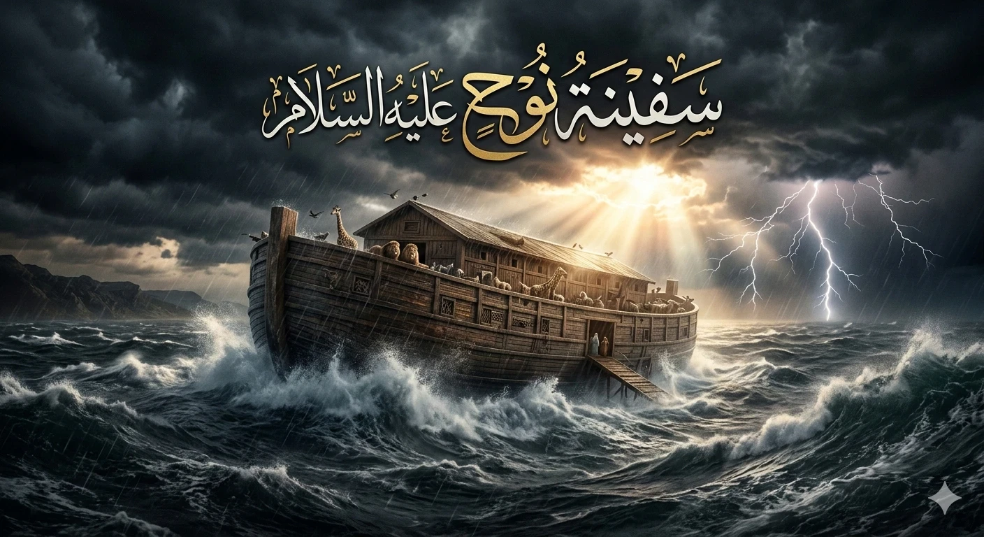 image about 🌊 سفينة النجاة: قصة نوح والطوفان العظيم