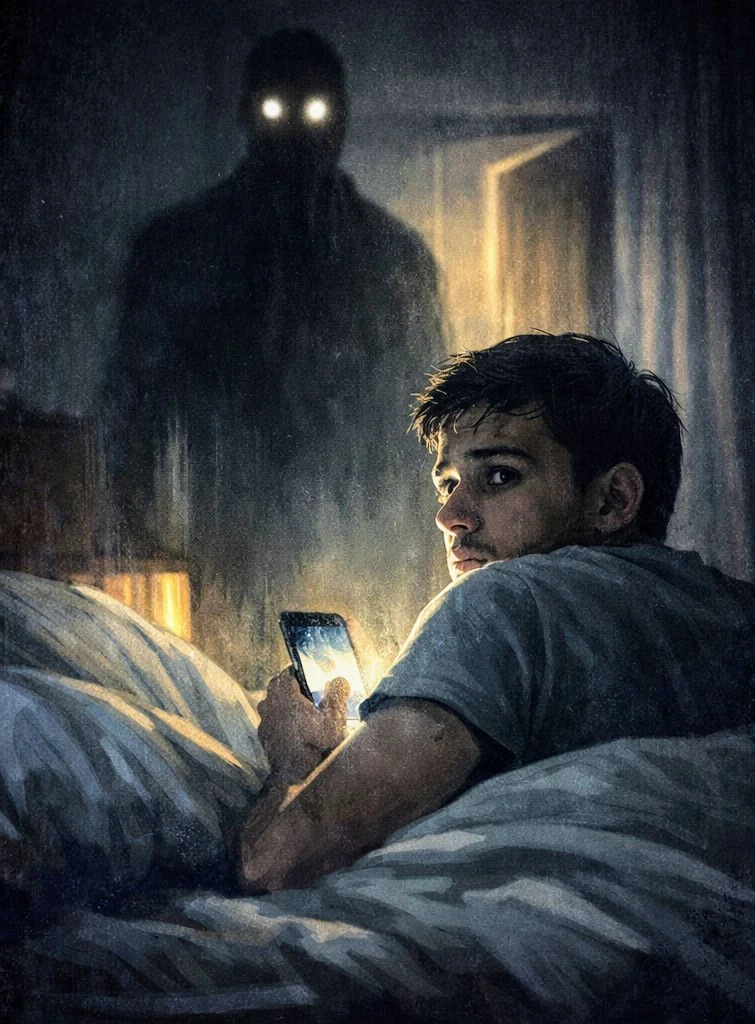 image about استيقظ في الساعة 3 فجراً… ولم يكن وحده في الغرفة