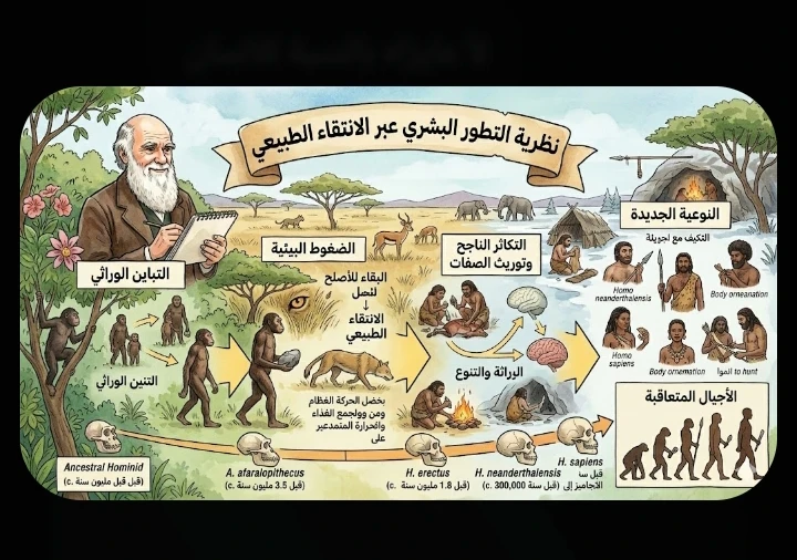 image about أصل الأنواع: نظرية داروين وثورة فهم الحياة