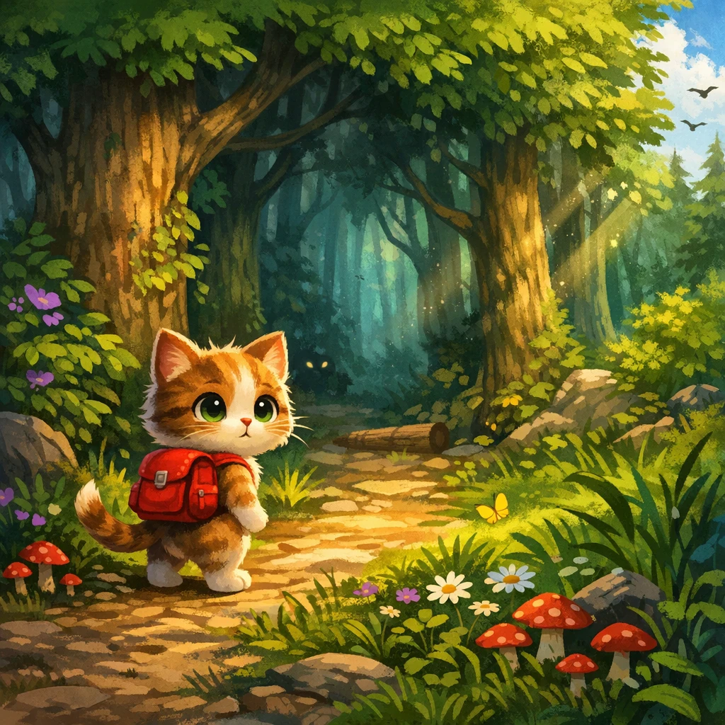 image about مغامرة القطة الصغيرة | قصة أطفال عن الشجاعة ومواجهة الخوف