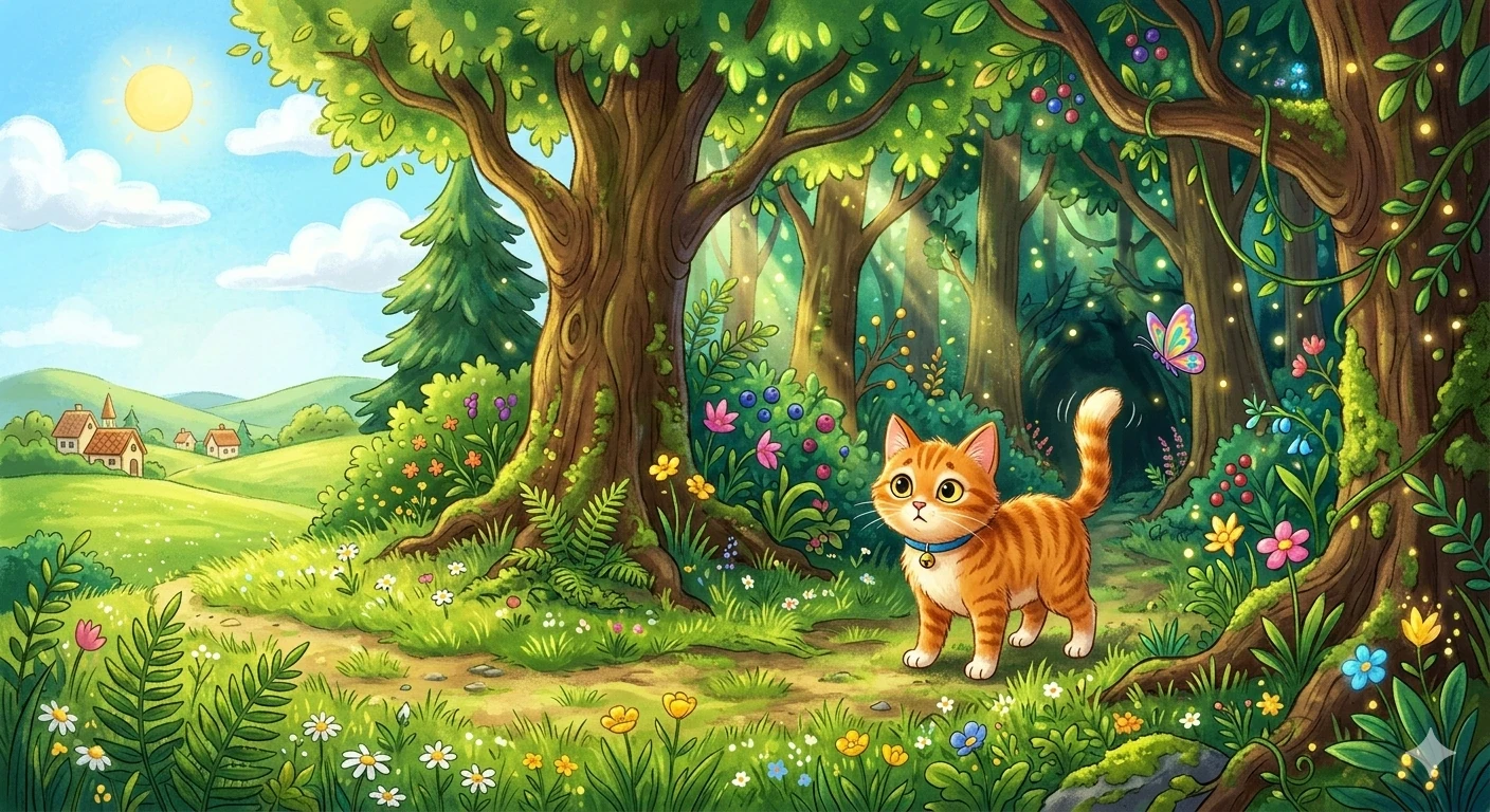 image about مغامرة القطة الصغيرة | قصة أطفال عن الشجاعة ومواجهة الخوف