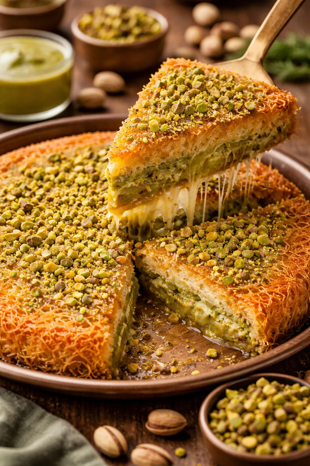 image about طريقة عمل الكنافة بالباستشيو في المنزل مثل المحلات