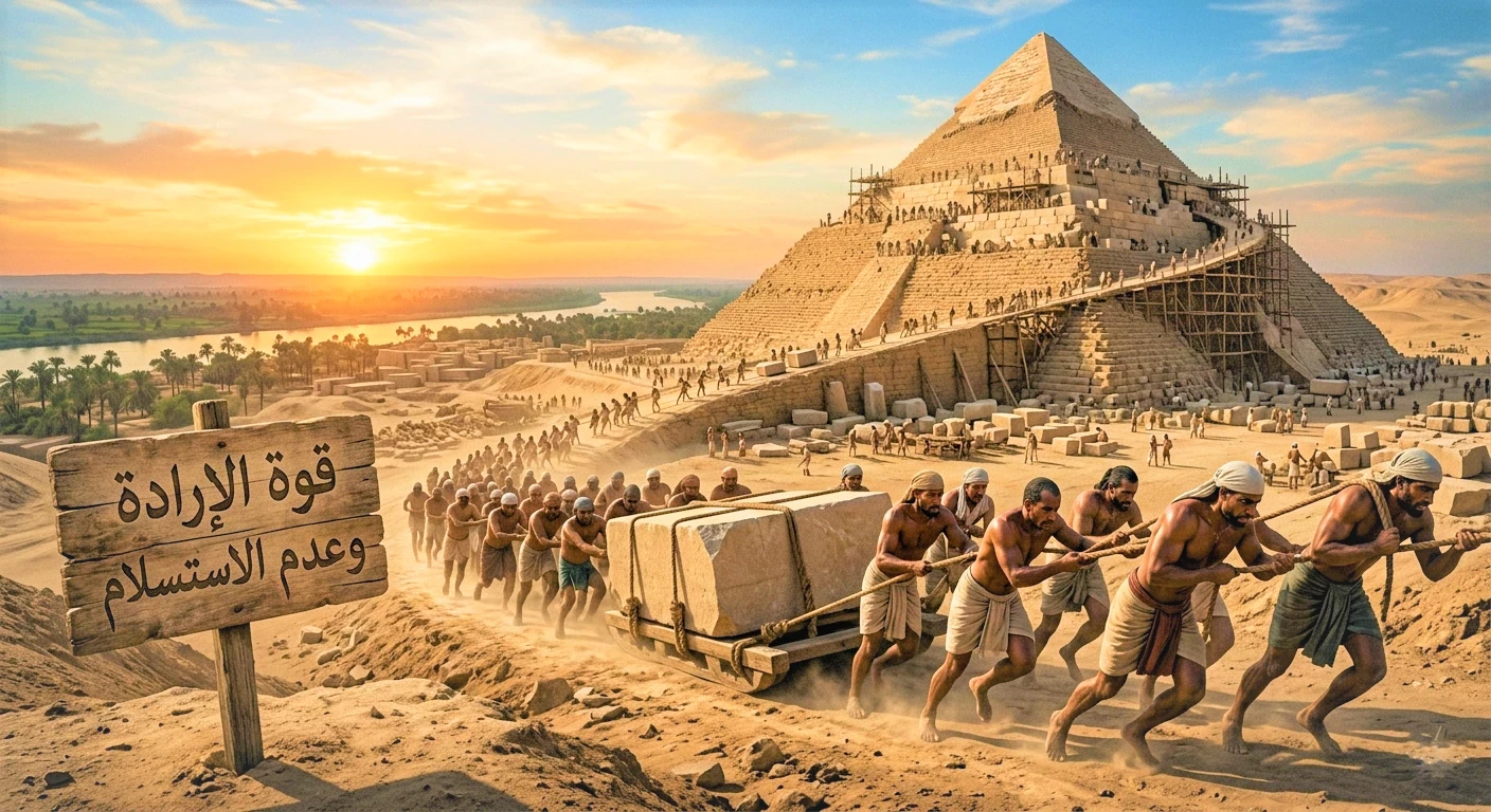 image about قصة بناء الأهرامات: انظر كيف علّمنا التاريخ قوة الإرادة والعمل