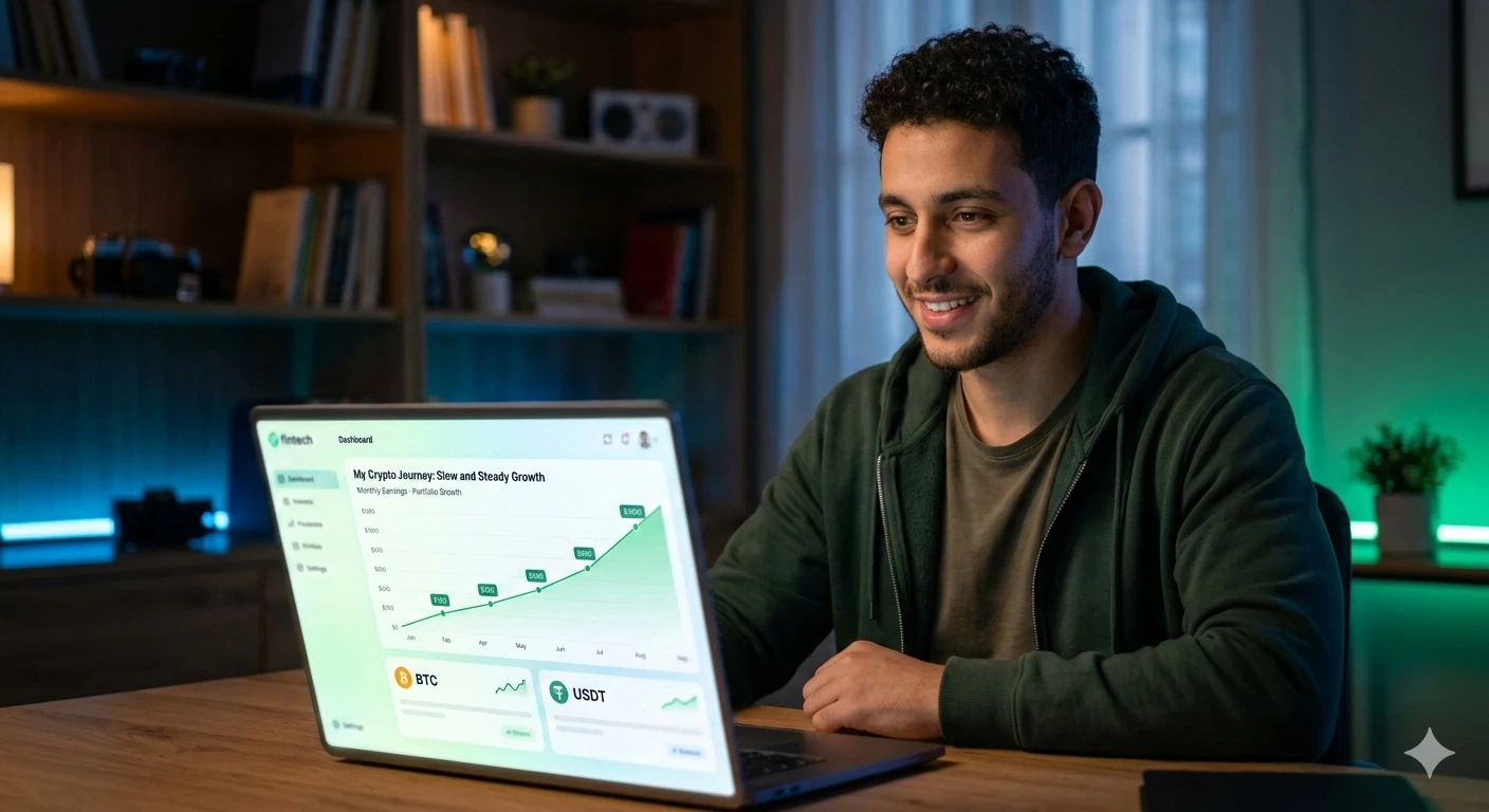 image about كيف تحول أرباح Faucet الصغيرة إلى دخل حقيقي من الكريبتو؟ (خطة عملية للمبتدئين 2026)