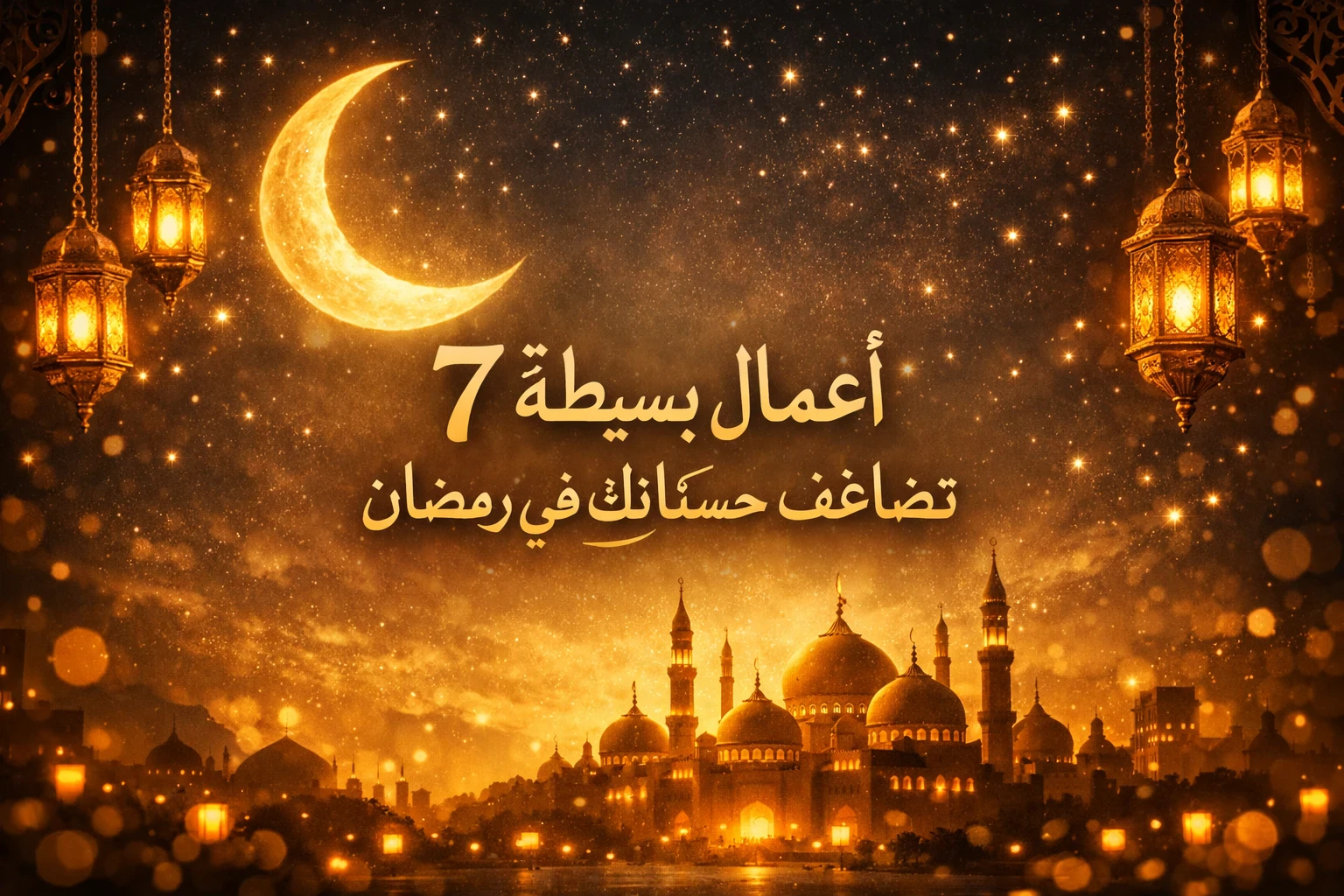 image about 7 أعمال بسيطة تضاعف حسناتك في رمضان