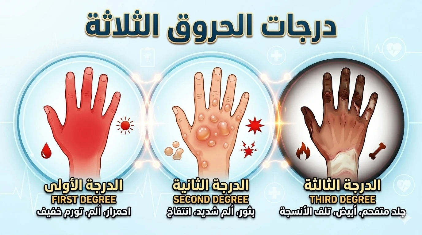 image about الحروق ليست مجرد جرح… تعرّف على درجاتها الثلاثة وخطورتها