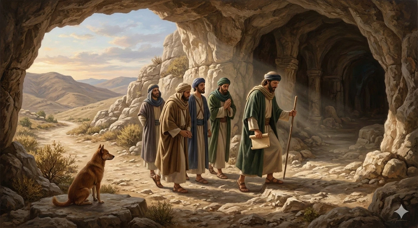 image about قصة أصحاب الكهف: درس في الإيمان والثبات على الحق