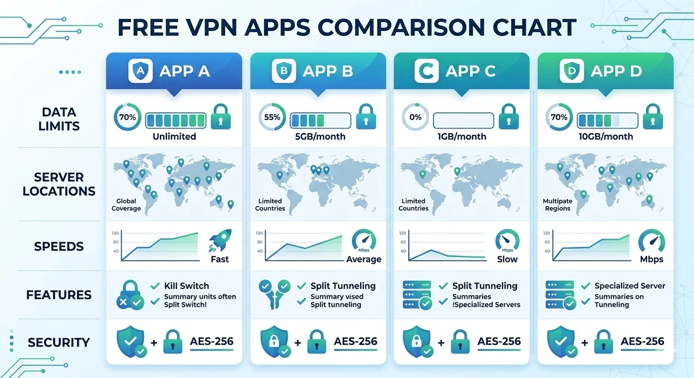 image about أفضل 5 تطبيقات VPN مجانية للاندرويد والايفون لفتح المواقع المحجوبة 2025