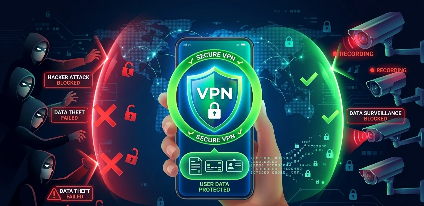 image about أفضل 5 تطبيقات VPN مجانية للاندرويد والايفون لفتح المواقع المحجوبة 2025