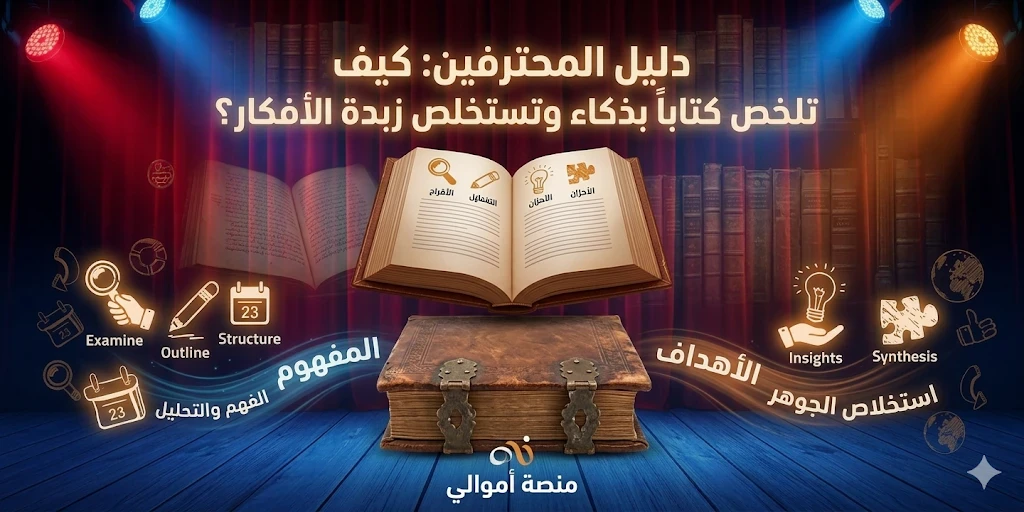 image about دليل المحترفين: كيف تلخص كتاباً بذكاء وتستخلص زبدة الأفكار؟