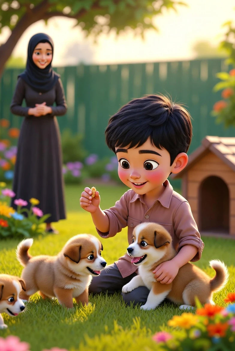 image about قصة قيس والكلاب اللطيفة .وكيف أقنع أمه بحب الكلاب.