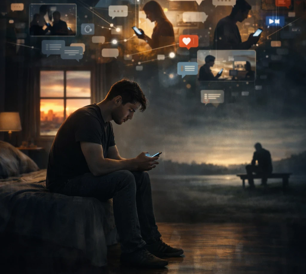 image about مفارقة العصر بين التواصل المستمر والشعور بالوحدة