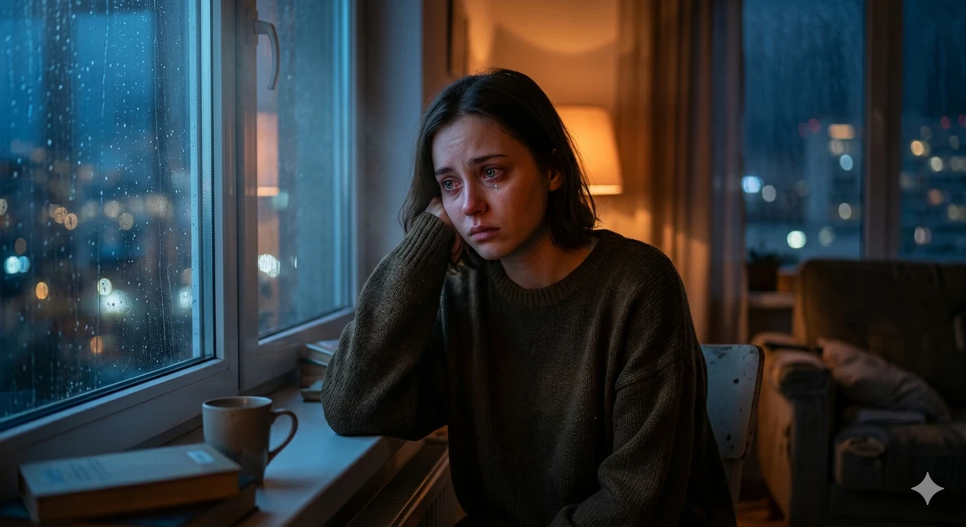 image about عيونٌ حائرة، تبدو عليها ملامحُ اليأس