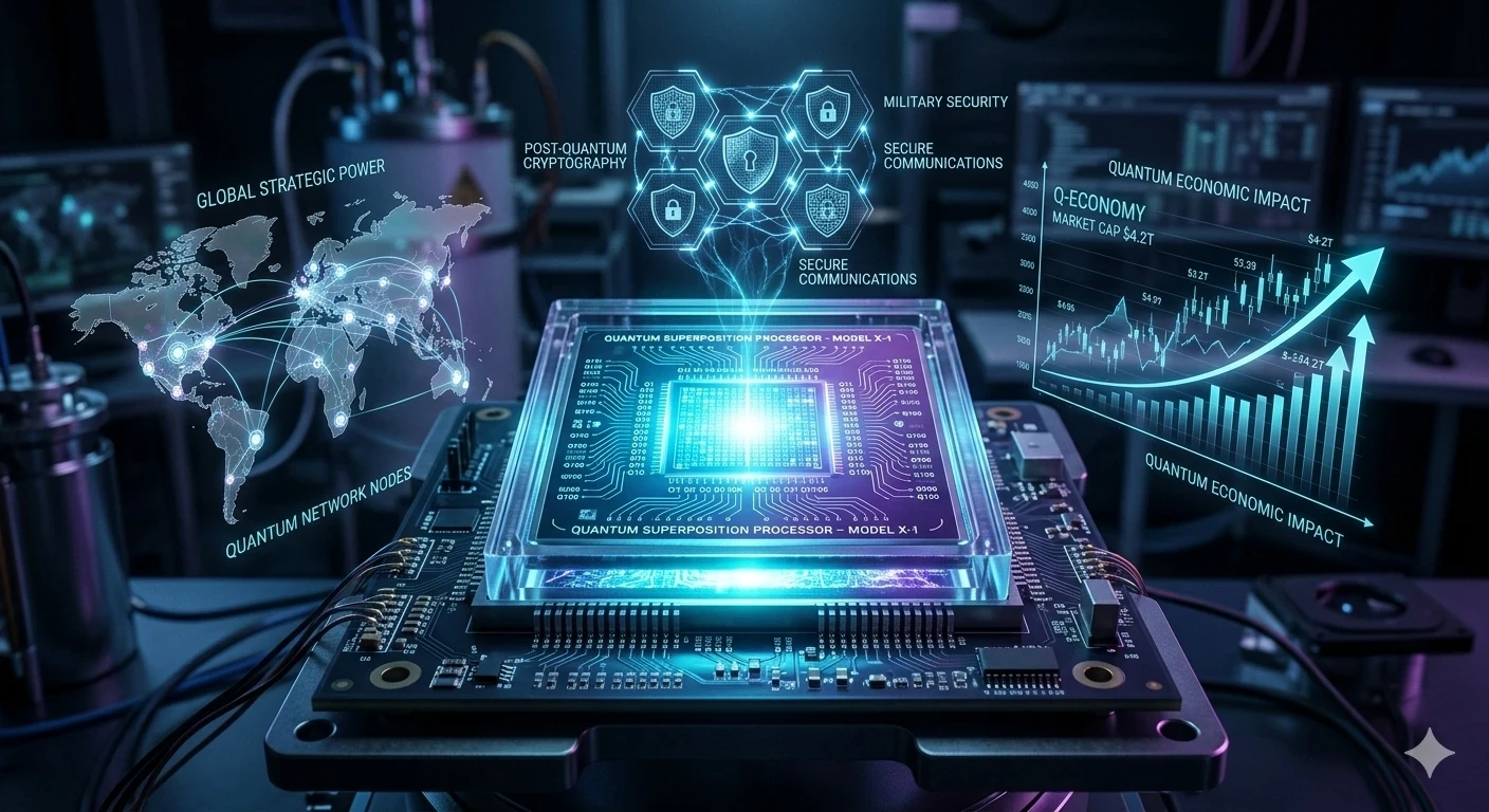 image about السيادة الكمية: كيف تعيد ميكانيكا الكم رسم خرائط القوة العسكرية والاقتصاد العالمي في 2026؟