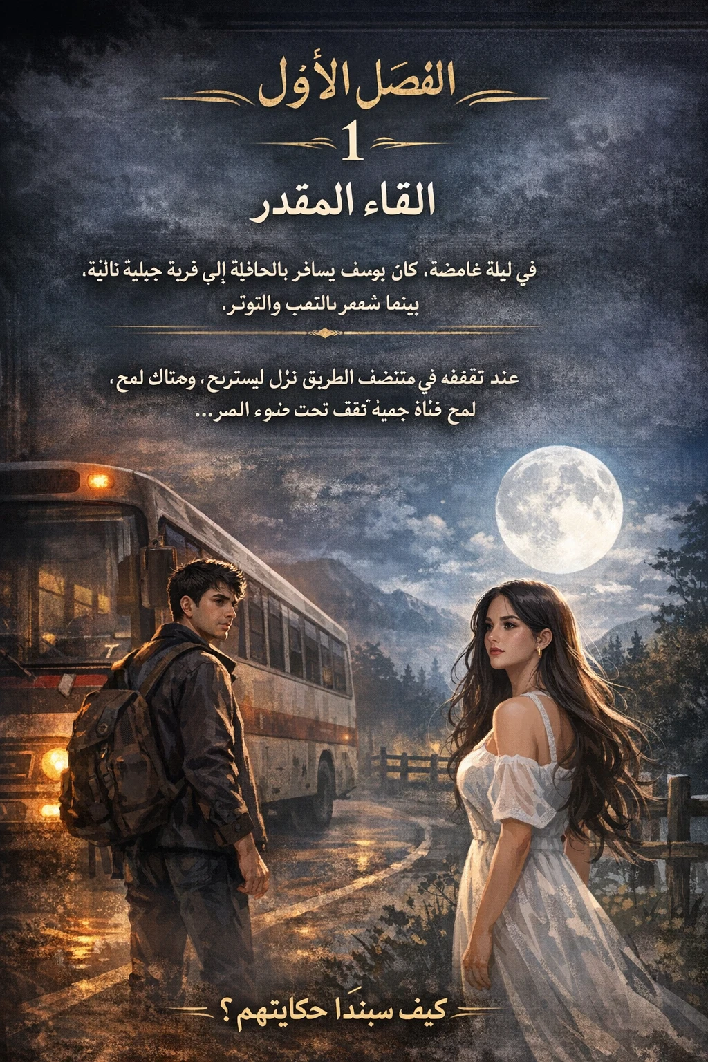 image about لقاء تحت ضوء القمر