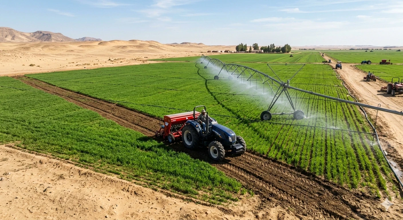 image about أهمية استصلاح الأراضي في سد الفجوة الغذائية وتحقيق الأمن الغذائي