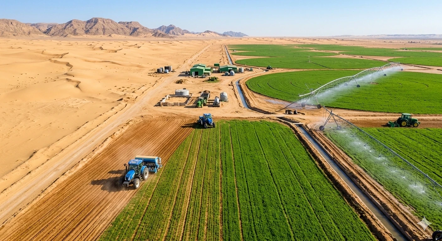 image about أهمية استصلاح الأراضي في سد الفجوة الغذائية وتحقيق الأمن الغذائي