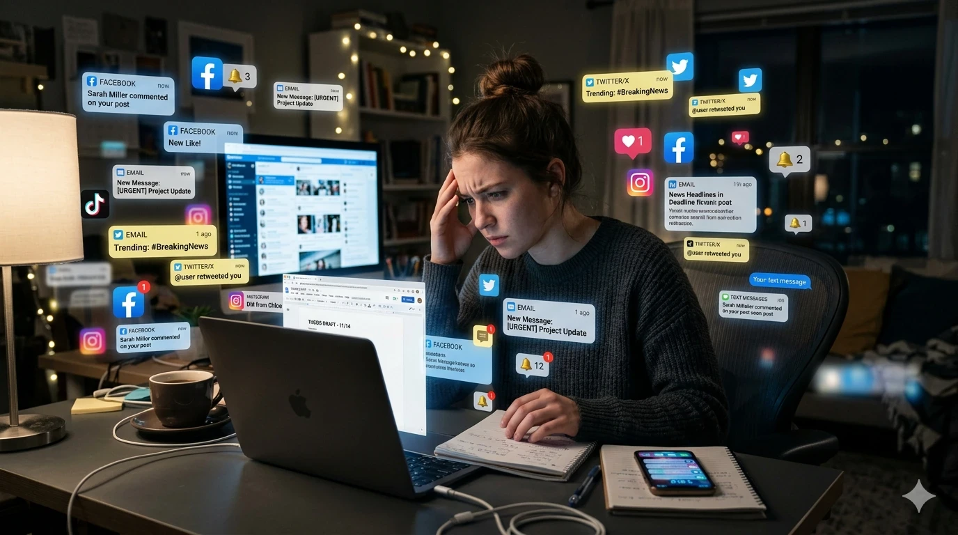 image about لماذا أصبح التركيز صعبًا في حياتنا الحديثة؟ وكيف نستعيد قدرتنا على التركيز