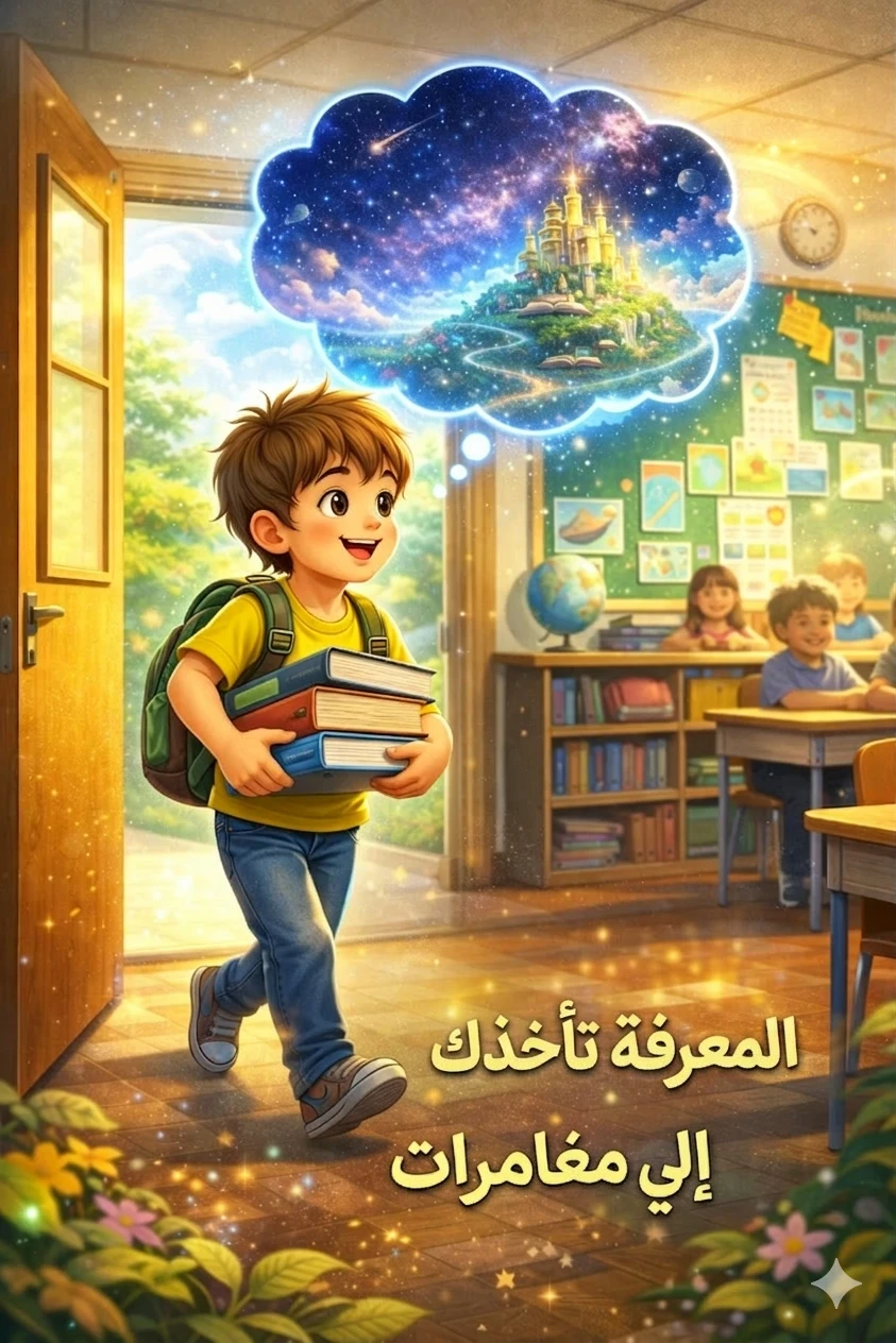 image about رحلة الطفل آدم إلى كوكب المعرفة | قصة أطفال عن حب التعلم واكتشاف العالم