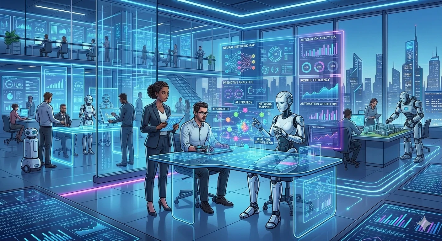 image about أتمتة الأعمال والذكاء الاصطناعي: التحول العميق الذي يعيد تشكيل الاقتصاد الرقمي