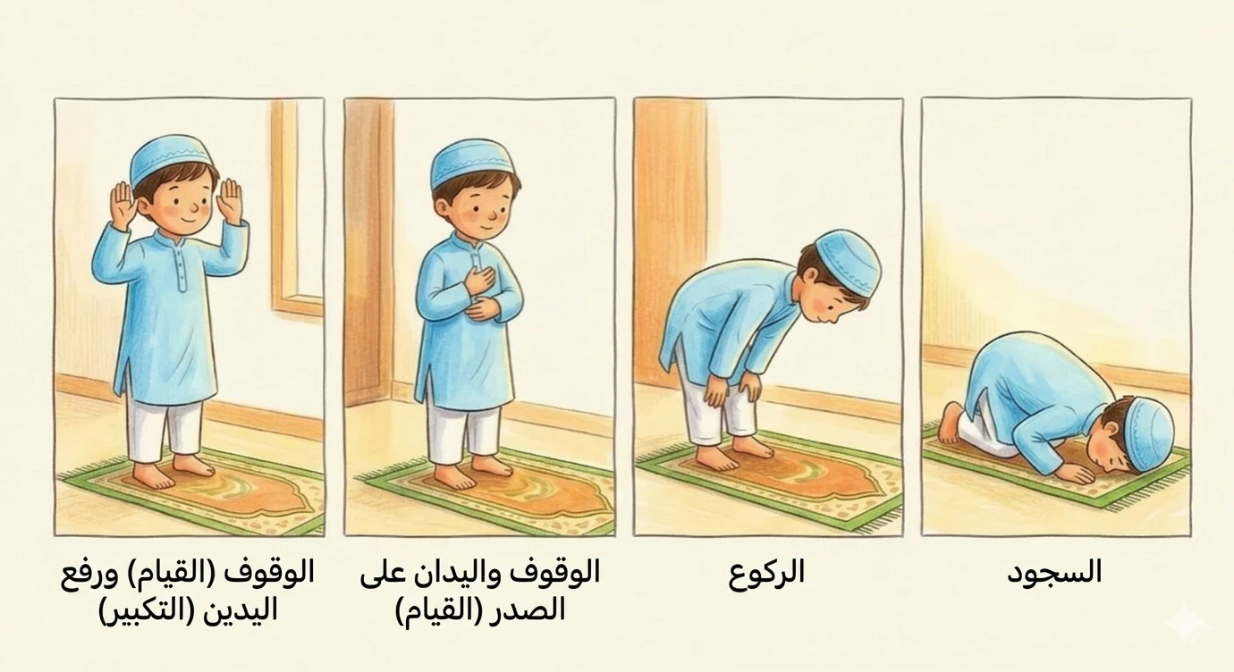 image about تعليم الصلاة للأطفال | دليل عملي لبناء عادة صالحة منذ الصغر