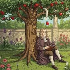 image about قصة التفاحة وقانون الجاذبية الكونية      نيوتن والتفاحة