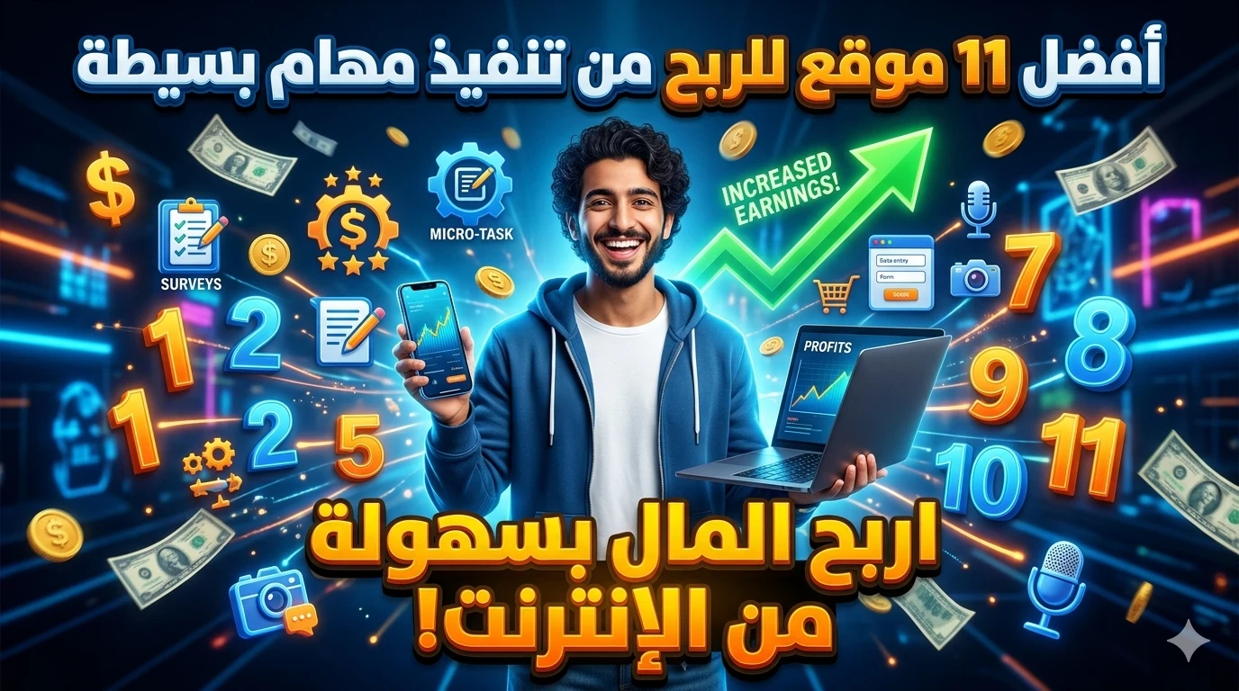 image about أفضل 11 موقع تعطيك المال مقابل تنفيذ مهام بسيطة عبر الإنترنت