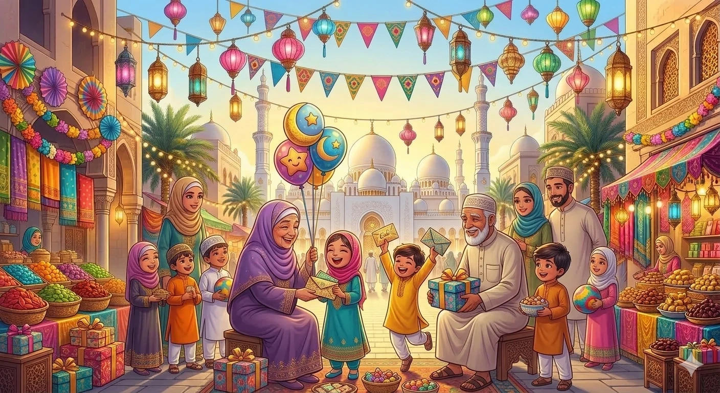 image about بهجة العيد في قلوب الأطفال | أجمل لحظات الفرح والاستعداد ليوم العيد